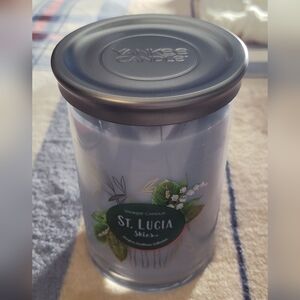 Yankee Candle St. Lucia Skies Scented Candle - Gray